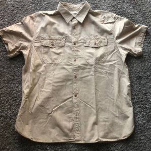 Camel color short sleeve XL